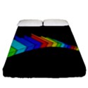 Rainbow piano  Fitted Sheet (Queen Size) View1