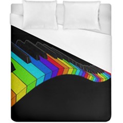 Rainbow Piano  Duvet Cover (california King Size) by Valentinaart