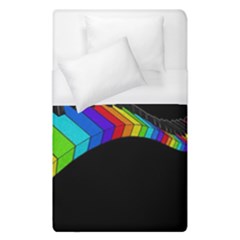 Rainbow Piano  Duvet Cover (single Size) by Valentinaart