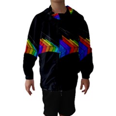 Rainbow Piano  Hooded Wind Breaker (kids) by Valentinaart