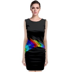 Rainbow Piano  Classic Sleeveless Midi Dress by Valentinaart