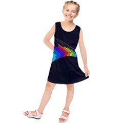 Rainbow Piano  Kids  Tunic Dress by Valentinaart