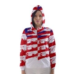 American Flag Hooded Wind Breaker (women)