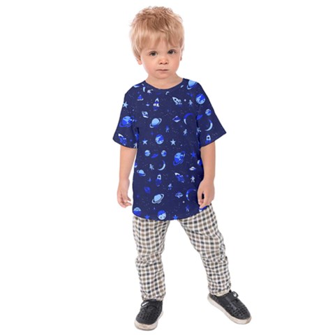 Space Pattern Kids  Raglan Tee by ValentinaDesign