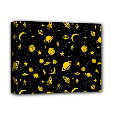 Space Pattern Deluxe Canvas 14  X 11  by ValentinaDesign