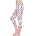 Transparent Decorative Lace With Roses Capri Leggings  View3