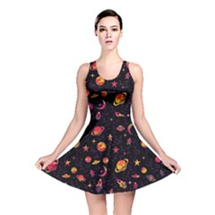 Space Pattern Reversible Skater Dress by ValentinaDesign