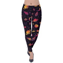 Space Pattern Velvet Leggings by ValentinaDesign