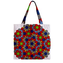 Penrose Tiling Zipper Grocery Tote Bag by Nexatart