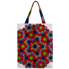 Penrose Tiling Zipper Classic Tote Bag by Nexatart