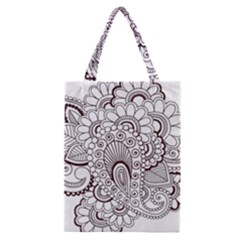 Henna Line Art Clipart Classic Tote Bag by Nexatart