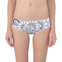 Henna Line Art Clipart Classic Bikini Bottoms by Nexatart