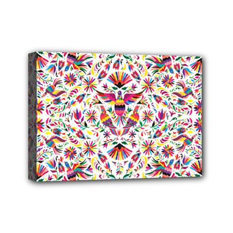 Otomi Vector Patterns On Behance Mini Canvas 7  X 5  by Nexatart