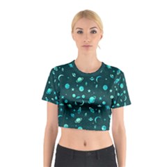 Space pattern Cotton Crop Top