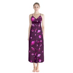 Space Pattern Chiffon Maxi Dress by ValentinaDesign