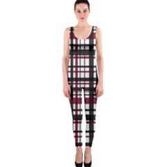 Plaid Pattern Onepiece Catsuit by ValentinaDesign