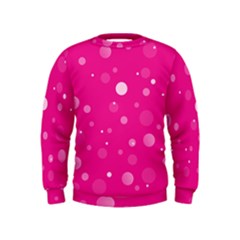 Decorative Dots Pattern Kids  Sweatshirt by ValentinaDesign