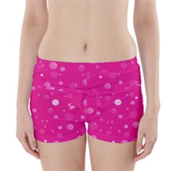 Decorative Dots Pattern Boyleg Bikini Wrap Bottoms