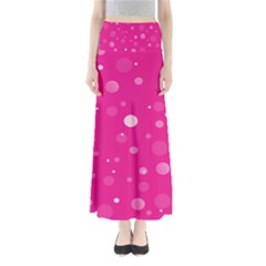 Decorative Dots Pattern Maxi Skirts by ValentinaDesign