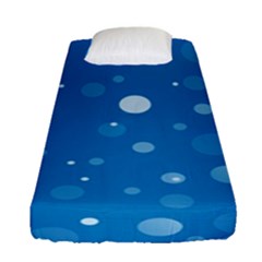 Decorative Dots Pattern Fitted Sheet (single Size) by ValentinaDesign