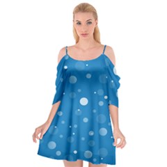 Decorative Dots Pattern Cutout Spaghetti Strap Chiffon Dress by ValentinaDesign