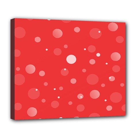 Decorative Dots Pattern Deluxe Canvas 24  X 20   by ValentinaDesign