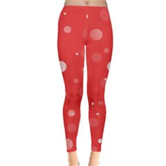 Decorative Dots Pattern Leggings  by ValentinaDesign