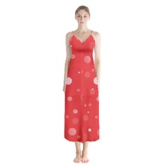 Decorative Dots Pattern Chiffon Maxi Dress