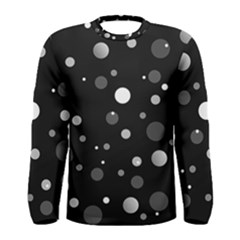 Decorative Dots Pattern Men s Long Sleeve Tee by ValentinaDesign