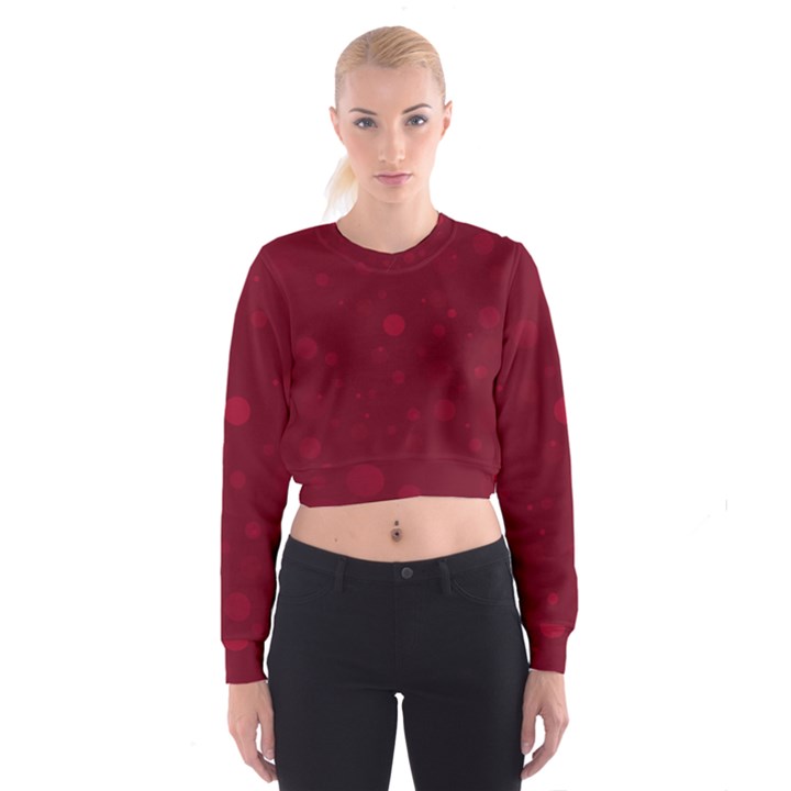 Decorative dots pattern Cropped Sweatshirt