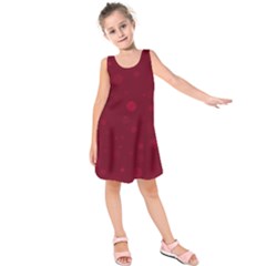 Decorative Dots Pattern Kids  Sleeveless Dress