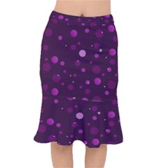 Decorative Dots Pattern Mermaid Skirt by ValentinaDesign