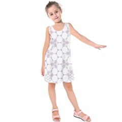 Density Multi Dimensional Gravity Analogy Fractal Circles Kids  Sleeveless Dress by Nexatart