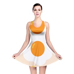 Egg Eating Chicken Omelette Food Reversible Skater Dress by Nexatart