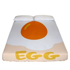 Egg Eating Chicken Omelette Food Fitted Sheet (california King Size) by Nexatart