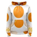 Egg Eating Chicken Omelette Food Women s Pullover Hoodie View1