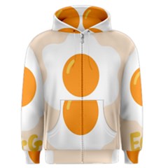 Egg Eating Chicken Omelette Food Men s Zipper Hoodie by Nexatart