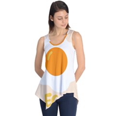 Egg Eating Chicken Omelette Food Sleeveless Tunic by Nexatart