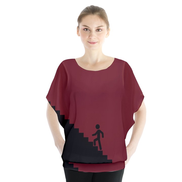 Walking Stairs Steps Person Step Blouse