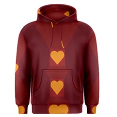 Heart Red Yellow Love Card Design Men s Pullover Hoodie by Nexatart