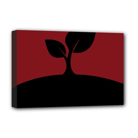 Plant Last Plant Red Nature Last Deluxe Canvas 18  X 12   by Nexatart