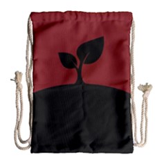 Plant Last Plant Red Nature Last Drawstring Bag (large) by Nexatart