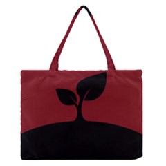 Plant Last Plant Red Nature Last Medium Zipper Tote Bag by Nexatart