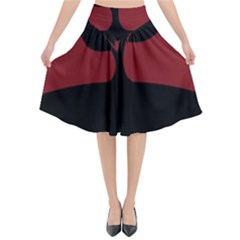 Plant Last Plant Red Nature Last Flared Midi Skirt