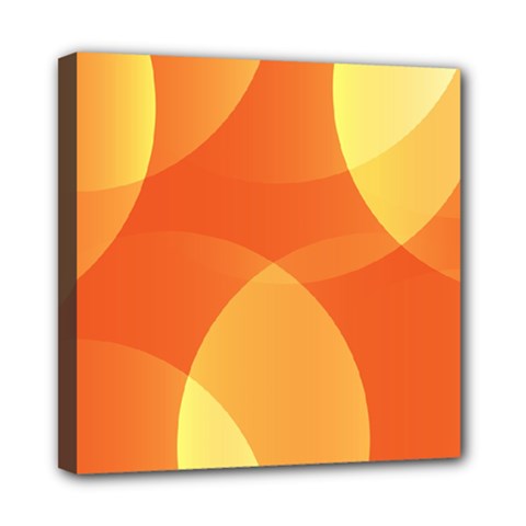 Abstract Orange Yellow Red Color Mini Canvas 8  X 8  by Nexatart