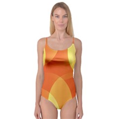 Abstract Orange Yellow Red Color Camisole Leotard  by Nexatart