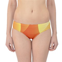 Abstract Orange Yellow Red Color Hipster Bikini Bottoms by Nexatart