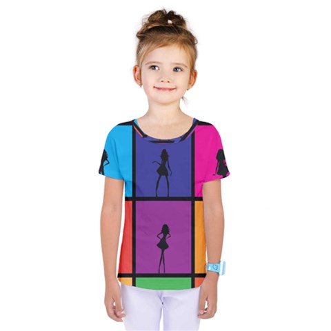 Girls Fashion Fashion Girl Young Kids  One Piece Tee by Nexatart