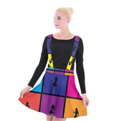 Girls Fashion Fashion Girl Young Suspender Skater Skirt by Nexatart