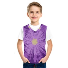 Purple Flower Floral Purple Flowers Kids  Sportswear by Nexatart